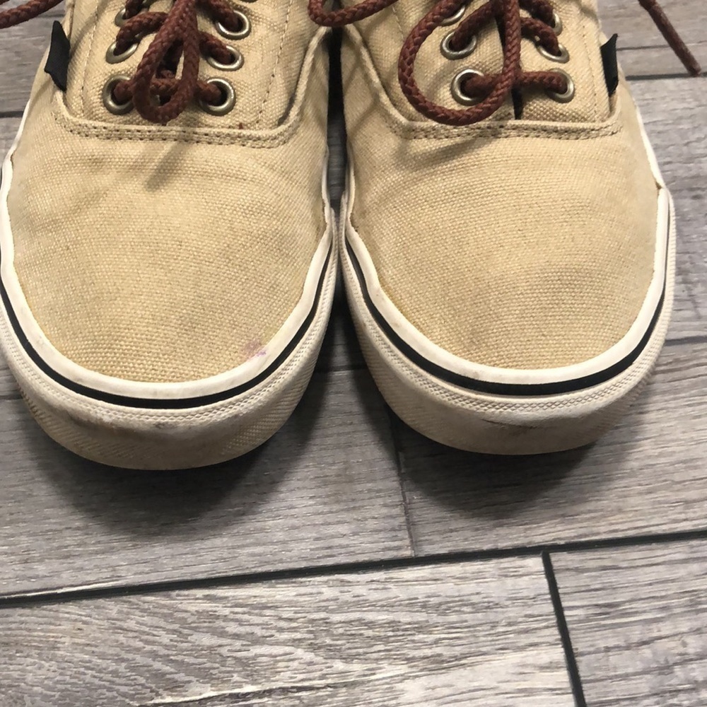 Vans khaki Aztec style design Off the Wall sneakers unisex lace ups - Picture 5 of 12